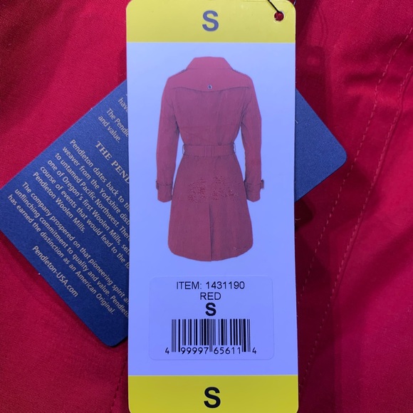 Pendleton Bridgeburn Trench Rain Coat 49ers - Picture 7 of 7